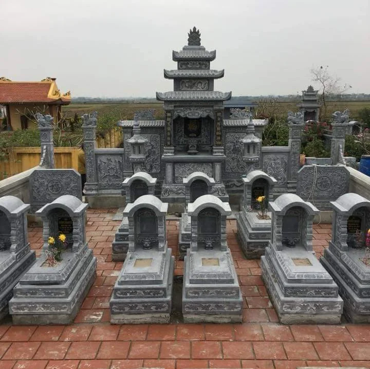 Kiểu lăng mộ đẹp tại Vĩnh Phúc có diện tích lớn gồm nhiều mộ đơn cho dòng họ
